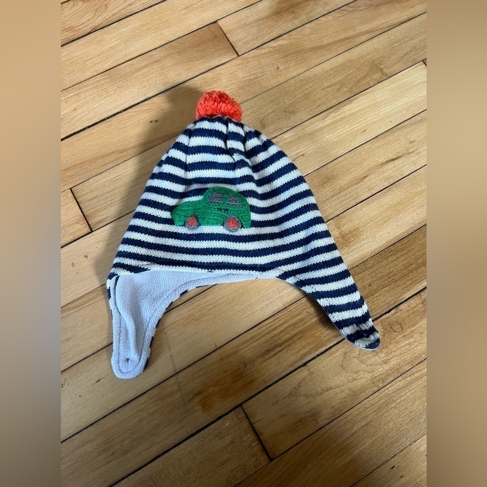 Baby Boden striped car knit‎ hat